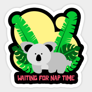 Waiting For Nap Time | Cute Sticker